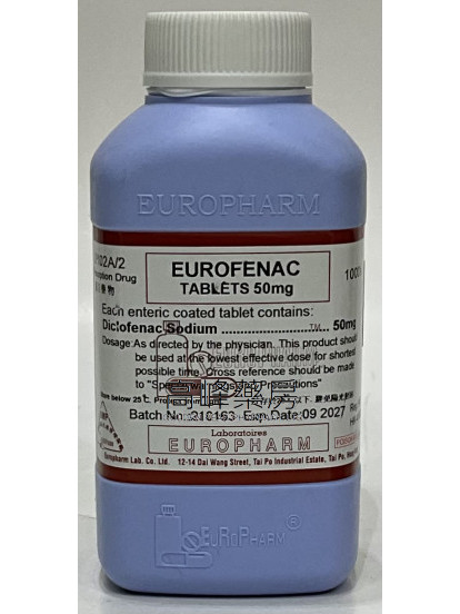 Eurofenac 50mg 1000Tablets