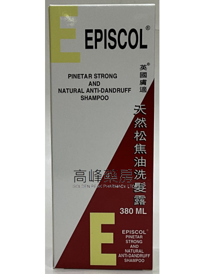 Episcol 天然去頭屑松焦油洗髮露 380mL