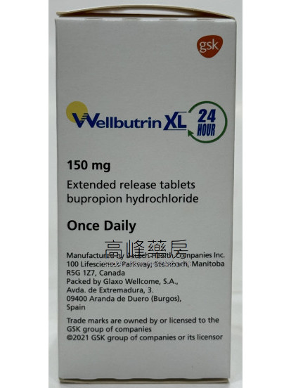 Wellbutrin XL 150mg 30Tablets