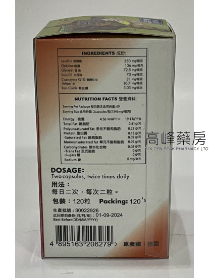 德國GNT腦活素 120Capsules