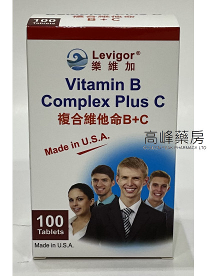 Levigor樂維加複合維他命B+C 100Tablets,